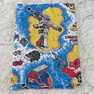 Vintage Transformers 1984 Fleece Flat Sheet Twin